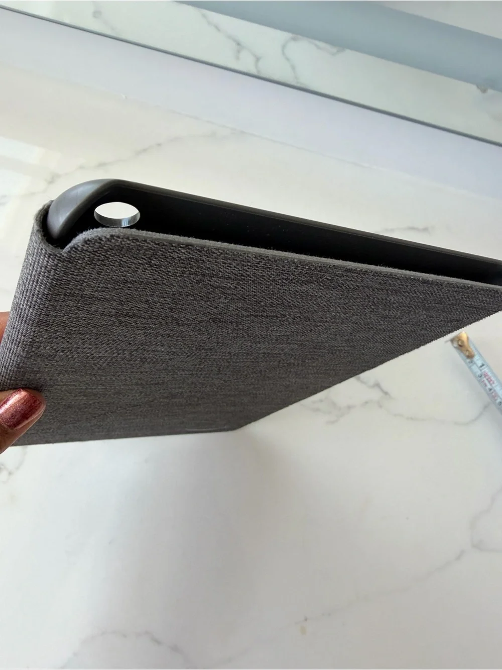 Amazon fabric Gray Tablet Folio (Cover only) for 2022 fire 8 HD plus